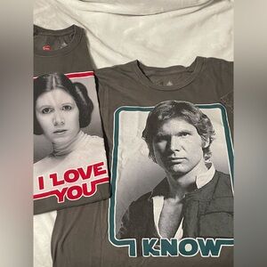 Disney Gray Star Wars couple T-Shirt Set